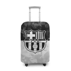 Чехол для чемодана 3D с принтом FC Barca Black Collection в городе Новоалтайск, 86% полиэфир, 14% спандекс | двустороннее нанесение принта, прорези для ручек и колес | fc barcelona | fcb | барселона | спорт | спортивные | футбол | футбольный клуб