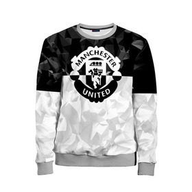 Детский свитшот 3D с принтом F.C.M.U 2018 Black Collection в городе Новоалтайск, 100% полиэстер | свободная посадка, прямой крой, мягкая тканевая резинка на рукавах и понизу свитшота | fc | manchester united | зож | манчестер юнайтед
  | спорт | спортивные | футбол | футбольный клуб