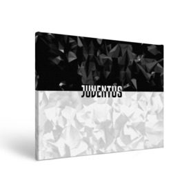 Холст прямоугольный с принтом Juventus Black Collection в городе Новоалтайск, 100% ПВХ |  | juventus | спорт | спортивные | футбол | футбольный клуб | ювентус