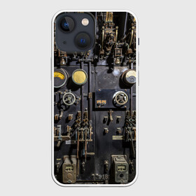 Чехол для iPhone 13 mini с принтом Механизм в городе Новоалтайск,  |  | давление | дым | механизм | механика | панк | пар | рычаг | стим | стимпанк | тумблер