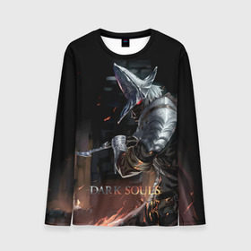 Мужской лонгслив 3D с принтом Dark Souls в городе Новоалтайск, 100% полиэстер | длинные рукава, круглый вырез горловины, полуприлегающий силуэт | dark souls | praise the sun | you died | дарк соулс | темные души