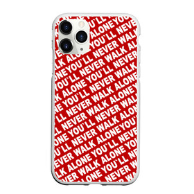 Чехол для iPhone 11 Pro Max матовый с принтом YNWA красный в городе Новоалтайск, Силикон |  | liverpool | ynwa | yol ll never walk alone | апл | ливерпуль | футбол