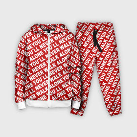 Детский костюм 3D с принтом YNWA красный в городе Новоалтайск,  |  | liverpool | ynwa | yol ll never walk alone | апл | ливерпуль | футбол