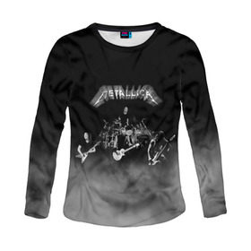 Женский лонгслив 3D с принтом Группа Metallica в городе Новоалтайск, 100% полиэстер | длинные рукава, круглый вырез горловины, полуприлегающий силуэт | metallica | группа | джеймс хэтфилд | кирк хэмметт | ларс ульрих | метал | металика | металлика | миталика | музыка | роберт трухильо | рок | трэш | трэшметал | хард | хардрок | хеви | хевиметал