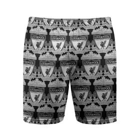 Мужские шорты 3D спортивные с принтом Liverpool Black&White в городе Новоалтайск,  |  | england | football | liverpool fc | logo | sport | англия | арт | ливерпуль | лига | лого | спорт | текстура | фк | футбол | футбольный клуб | эмблема