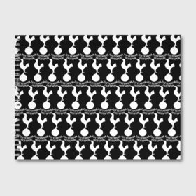 Альбом для рисования с принтом Tottenham Black&White в городе Новоалтайск, 100% бумага
 | матовая бумага, плотность 200 мг. | Тематика изображения на принте: england | football | logo | sport | tottenham hotspur | англия | арт | лига | лого | спорт | текстура | фк | футбол | футбольный клуб | эмблема