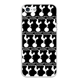 Чехол для iPhone 5/5S матовый с принтом Tottenham Black&White в городе Новоалтайск, Силикон | Область печати: задняя сторона чехла, без боковых панелей | england | football | logo | sport | tottenham hotspur | англия | арт | лига | лого | спорт | текстура | фк | футбол | футбольный клуб | эмблема