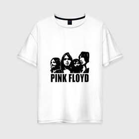 Женская футболка хлопок Oversize с принтом Pink Floyd в городе Новоалтайск, 100% хлопок | свободный крой, круглый ворот, спущенный рукав, длина до линии бедер
 | pink floyd | pinkfloyd | арт | артрок | группа | дэвид гилмор | пинк флойд | пинкфлойд | прогрессивный | психоделический | рок | сид барретт | симфонический | спэйс | эйсид | экспериментальный