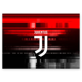 Поздравительная открытка с принтом Juventus в городе Новоалтайск, 100% бумага | плотность бумаги 280 г/м2, матовая, на обратной стороне линовка и место для марки
 | Тематика изображения на принте: football | soccer | ювентус