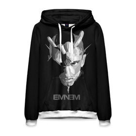 Мужская толстовка 3D с принтом Eminem в городе Новоалтайск, 100% полиэстер | двухслойный капюшон со шнурком для регулировки, мягкие манжеты на рукавах и по низу толстовки, спереди карман-кенгуру с мягким внутренним слоем. | actor | american rapper | composer | eminem | music | rap | record producer | актёр | американский | искусство | композитор | музыка | музыкальный продюсер | поп арт | рэп | рэпер