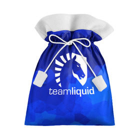 Подарочный 3D мешок с принтом Team Liquid в городе Новоалтайск, 100% полиэстер | Размер: 29*39 см | Тематика изображения на принте: awp | counter strike | cs go | cybersport | game | skin | team liquid | авп | игры | киберспорт | скин