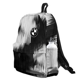 Рюкзак 3D с принтом BMW sport collection black в городе Новоалтайск, 100% полиэстер | лямки с регулируемой длиной, сверху петелька, чтобы рюкзак можно было повесить на вешалку. Основное отделение закрывается на молнию, как и внешний карман. Внутри два дополнительных кармана, один из которых закрывается на молнию. По бокам два дополнительных кармашка | auto | automobile | bmw | car | machine | motor | motor car | sport car | автомашина | бмв | легковой автомобиль | спортивный автомобиль | тачка