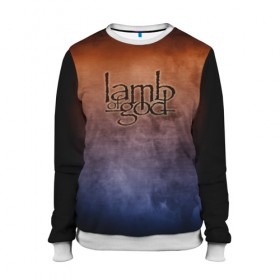 Женский свитшот 3D с принтом Lamb of God в городе Новоалтайск, 100% полиэстер с мягким внутренним слоем | круглый вырез горловины, мягкая резинка на манжетах и поясе, свободная посадка по фигуре | Тематика изображения на принте: 