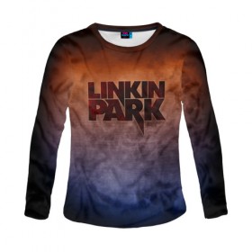Женский лонгслив 3D с принтом Linkin Park в городе Новоалтайск, 100% полиэстер | длинные рукава, круглый вырез горловины, полуприлегающий силуэт | band | linkin park | metal | music | rock | атрибутика | группа | метал | музыка | рок