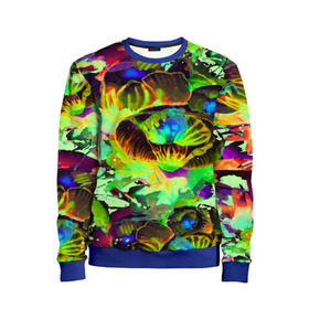 Детский свитшот 3D с принтом Acid Flower fashion в городе Новоалтайск, 100% полиэстер | свободная посадка, прямой крой, мягкая тканевая резинка на рукавах и понизу свитшота | abstraction | color | flower | garden | spray | tie dye | абстракция | акварель | живопись | искусство | краски | лилии | текстуры | цветные краски | цветы | яркие цвета