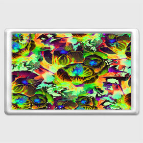 Магнит 45*70 с принтом Acid Flower fashion в городе Новоалтайск, Пластик | Размер: 78*52 мм; Размер печати: 70*45 | Тематика изображения на принте: abstraction | color | flower | garden | spray | tie dye | абстракция | акварель | живопись | искусство | краски | лилии | текстуры | цветные краски | цветы | яркие цвета