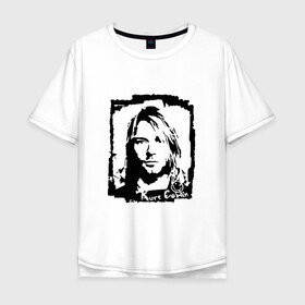 Мужская футболка хлопок Oversize с принтом Nirvana Курт Кобейн в городе Новоалтайск, 100% хлопок | свободный крой, круглый ворот, “спинка” длиннее передней части | Тематика изображения на принте: cobain | kurt | nirvana | альтернативный | гранж | грол | группа | дональд | кобейн | курт | музыка | музыкант | надпись | нервана | нирвана | новоселич | певец | рок | смайл | смайлик | солист | язык