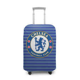 Чехол для чемодана 3D с принтом Chelsea FC в городе Новоалтайск, 86% полиэфир, 14% спандекс | двустороннее нанесение принта, прорези для ручек и колес | chelsea | england | football | logo | london | sport | англия | лига | лого | спорт | фк | футбол | футбольный клуб | челси | эмблема