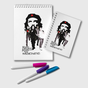 Блокнот с принтом Rage Against the Machine в городе Новоалтайск, 100% бумага | 48 листов, плотность листов — 60 г/м2, плотность картонной обложки — 250 г/м2. Листы скреплены удобной пружинной спиралью. Цвет линий — светло-серый
 | rage against the machine | альтернативный | америка | американская рок группа | брэд уилк | жанр | зак де ла роча | калифорния | лос анджелес | метал | музыка | ню метал | рок | рэп метал | рэп рок | рэпкор | сша