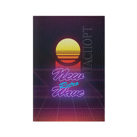 Обложка для паспорта матовая кожа с принтом New Retro Wave в городе Новоалтайск, натуральная матовая кожа | размер 19,3 х 13,7 см; прозрачные пластиковые крепления | ctrsst | new retro wave | retro | retro wave | synth | synthwave