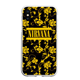 Чехол для iPhone XS Max матовый с принтом Nirvana узоры в городе Новоалтайск, Силикон | Область печати: задняя сторона чехла, без боковых панелей | cobain | kurt | nevermino | nirvana | альтернативный | гранж | грол | группа | дональд | кобейн | курт | музыка | надпись | нервана | нирвана | новоселич | певец | рок | смайл | смайлик | солист