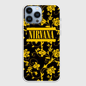 Чехол для iPhone 13 Pro Max с принтом Nirvana узоры в городе Новоалтайск,  |  | Тематика изображения на принте: cobain | kurt | nevermino | nirvana | альтернативный | гранж | грол | группа | дональд | кобейн | курт | музыка | надпись | нервана | нирвана | новоселич | певец | рок | смайл | смайлик | солист