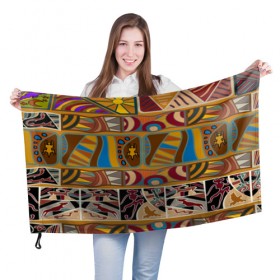 Флаг 3D с принтом Africa Style в городе Новоалтайск, 100% полиэстер | плотность ткани — 95 г/м2, размер — 67 х 109 см. Принт наносится с одной стороны | afrika | pattern | африка | африканские мотивы | африканские узоры | солнце | узор | этника | южный континент