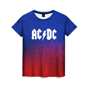 Женская футболка 3D с принтом AC/DC angel&devil в городе Новоалтайск, 100% полиэфир ( синтетическое хлопкоподобное полотно) | прямой крой, круглый вырез горловины, длина до линии бедер | ac dc | logo | music | pop | rock | usa | альтернатива | америка | металл | музыка | музыкальный | поп | рок