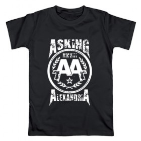 Мужская футболка хлопок с принтом Asking Alexandria в городе Новоалтайск, 100% хлопок | прямой крой, круглый вырез горловины, длина до линии бедер, слегка спущенное плечо. | aa | alexandria | asking | аа | александрия | аликсандрия | аскен | аскенг | аскин | аскинг | бен брюс | группа | дэнни уорсноп | метал | музыка | пост | рок | хэви | электроникор