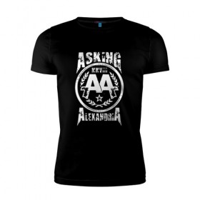 Мужская футболка премиум с принтом Asking Alexandria в городе Новоалтайск, 92% хлопок, 8% лайкра | приталенный силуэт, круглый вырез ворота, длина до линии бедра, короткий рукав | aa | alexandria | asking | аа | александрия | аликсандрия | аскен | аскенг | аскин | аскинг | бен брюс | группа | дэнни уорсноп | метал | музыка | пост | рок | хэви | электроникор