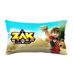 Подушка 3D антистресс с принтом Zak Storm _5 в городе Новоалтайск, наволочка — 100% полиэстер, наполнитель — вспененный полистирол | состоит из подушки и наволочки на молнии | Тематика изображения на принте: zak storm | дети | зак шторм | мультфильмы | сёрфинг