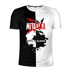 Мужская футболка 3D спортивная с принтом Until it sleeps, Metallica в городе Новоалтайск, 100% полиэстер с улучшенными характеристиками | приталенный силуэт, круглая горловина, широкие плечи, сужается к линии бедра | metallica | группа | джеймс хэтфилд | кирк хэмметт | ларс ульрих | м | метал | металика | металлика | миталика | музыка | роберт трухильо | рок | трэш | трэшметал | хард | хардрок | хеви | хевиметал