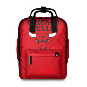 Женский рюкзак 3D с принтом Chicago Bulls в городе Новоалтайск, 100% полиэстер | лямки с регулируемой длиной, сверху ручки, чтобы рюкзак нести как сумку. Основное отделение закрывается на молнию, как и внешний карман. Внутри два дополнительных кармана, один из которых закрывается на молнию. По бокам два дополнительных кармашка, куда поместится маленькая бутылочка
 | bulls | chicago | chicago bulls | nba | баскетбол | буллз | нба | чикаго буллз