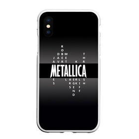 Чехол для iPhone XS Max матовый с принтом Участники группы Metallica в городе Новоалтайск, Силикон | Область печати: задняя сторона чехла, без боковых панелей | metallica | группа | джеймс хэтфилд | кирк хэмметт | ларс ульрих | метал | металика | металлика | миталика | музыка | роберт трухильо | рок | трэш | трэшметал | хард | хардрок | хеви | хевиметал