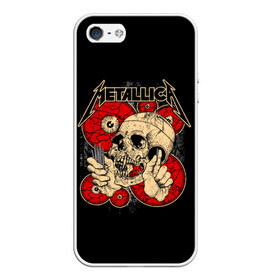 Чехол для iPhone 5/5S матовый с принтом Metallica в городе Новоалтайск, Силикон | Область печати: задняя сторона чехла, без боковых панелей | metallica | группа | джеймс хэтфилд | кирк хэмметт | ларс ульрих | метал | металика | металлика | миталика | музыка | роберт трухильо | рок | трэш | трэшметал | хард | хардрок | хеви | хевиметал