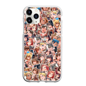 Чехол для iPhone 11 Pro матовый с принтом Ahegao в городе Новоалтайск, Силикон |  | anime | аниме | лицо | манга | паттрен | цветное