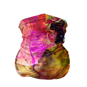 Бандана-труба 3D с принтом Взрыв красок в городе Новоалтайск, 100% полиэстер, ткань с особыми свойствами — Activecool | плотность 150‒180 г/м2; хорошо тянется, но сохраняет форму | 