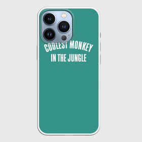 Чехол для iPhone 13 Pro с принтом Coolest monkey in the jungle в городе Новоалтайск,  |  | Тематика изображения на принте: blackface | блэкфэйс | в джунглях | крутая | обезьяна | самая крутая обезьяна