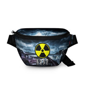 Поясная сумка 3D с принтом S.T.A.L.K.E.R. - К.И.Р.А. в городе Новоалтайск, 100% полиэстер | плотная ткань, ремень с регулируемой длиной, внутри несколько карманов для мелочей, основное отделение и карман с обратной стороны сумки застегиваются на молнию | stalker | буквы | волки | грузовик | знак | игра | имя | кира | кирка | кируся | кируша | ммо | мрак | надпись | опасность | припять | птицы | радиация | рпг | сталкер | чернобыль | шутер