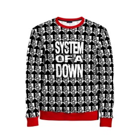 Детский свитшот 3D с принтом System of a Down в городе Новоалтайск, 100% полиэстер | свободная посадка, прямой крой, мягкая тканевая резинка на рукавах и понизу свитшота | soad | soil | system of a down | группа | дав | дарон малакян | джон долмаян | метал | ню | оф | рок | серж танкян | систем | соад | сод | соэд | шаво одаджян | э доун