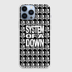 Чехол для iPhone 13 Pro Max с принтом System of a Down в городе Новоалтайск,  |  | Тематика изображения на принте: soad | soil | system of a down | группа | дав | дарон малакян | джон долмаян | метал | ню | оф | рок | серж танкян | систем | соад | сод | соэд | шаво одаджян | э доун