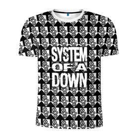 Мужская футболка 3D спортивная с принтом System of a Down в городе Новоалтайск, 100% полиэстер с улучшенными характеристиками | приталенный силуэт, круглая горловина, широкие плечи, сужается к линии бедра | soad | soil | system of a down | группа | дав | дарон малакян | джон долмаян | метал | ню | оф | рок | серж танкян | систем | соад | сод | соэд | шаво одаджян | э доун