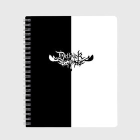 Тетрадь с принтом Dethklok в городе Новоалтайск, 100% бумага | 48 листов, плотность листов — 60 г/м2, плотность картонной обложки — 250 г/м2. Листы скреплены сбоку удобной пружинной спиралью. Уголки страниц и обложки скругленные. Цвет линий — светло-серый
 | dethklok | metalocalypse | the dethalbum | брендон смолл | группа | детклок | детхклок | детхлок | джин хоглан | дэт | мелодик | мёрдерфейс | метал | металлопокалипсис | пиклз | рок | эксплоужен
