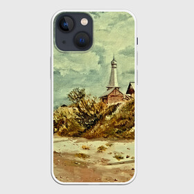 Чехол для iPhone 13 mini с принтом Старинный город в городе Новоалтайск,  |  | color | watercolor | абстракция | город | живопись | картина | краска | краски