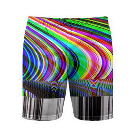 Мужские шорты 3D спортивные с принтом Psyhodelic style в городе Новоалтайск,  |  | abstraction | color | optical | pattern | tie dye | абстракция | краска | краски | линии | оптический | паттерн | полосы | психоделика | узор