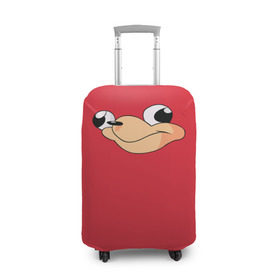 Чехол для чемодана 3D с принтом Red в городе Новоалтайск, 86% полиэфир, 14% спандекс | двустороннее нанесение принта, прорези для ручек и колес | knuckles | the way | vr | vrchat | наклз | наклс