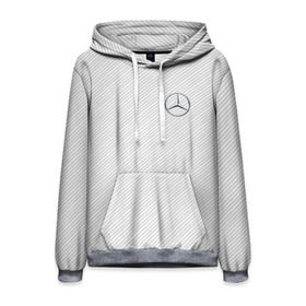 Мужская толстовка 3D с принтом MERCEDES BENZ CARBON в городе Новоалтайск, 100% полиэстер | двухслойный капюшон со шнурком для регулировки, мягкие манжеты на рукавах и по низу толстовки, спереди карман-кенгуру с мягким внутренним слоем. | amg | mercedes | марка | машины | мерседес