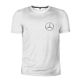 Мужская футболка 3D спортивная с принтом MERCEDES BENZ CARBON в городе Новоалтайск, 100% полиэстер с улучшенными характеристиками | приталенный силуэт, круглая горловина, широкие плечи, сужается к линии бедра | amg | mercedes | марка | машины | мерседес