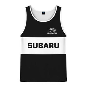 Мужская майка 3D с принтом SUBARU SPORT в городе Новоалтайск, 100% полиэстер | круглая горловина, приталенный силуэт, длина до линии бедра. Пройма и горловина окантованы тонкой бейкой | subaru | автомобильные | машины | субару
