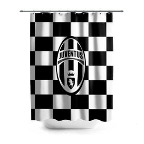 Штора 3D для ванной с принтом Juventus в городе Новоалтайск, 100% полиэстер | плотность материала — 100 г/м2. Стандартный размер — 146 см х 180 см. По верхнему краю — пластиковые люверсы для креплений. В комплекте 10 пластиковых колец | juve | juventus | италия | спорт | фк | футбол | футбольный клуб | ювентус